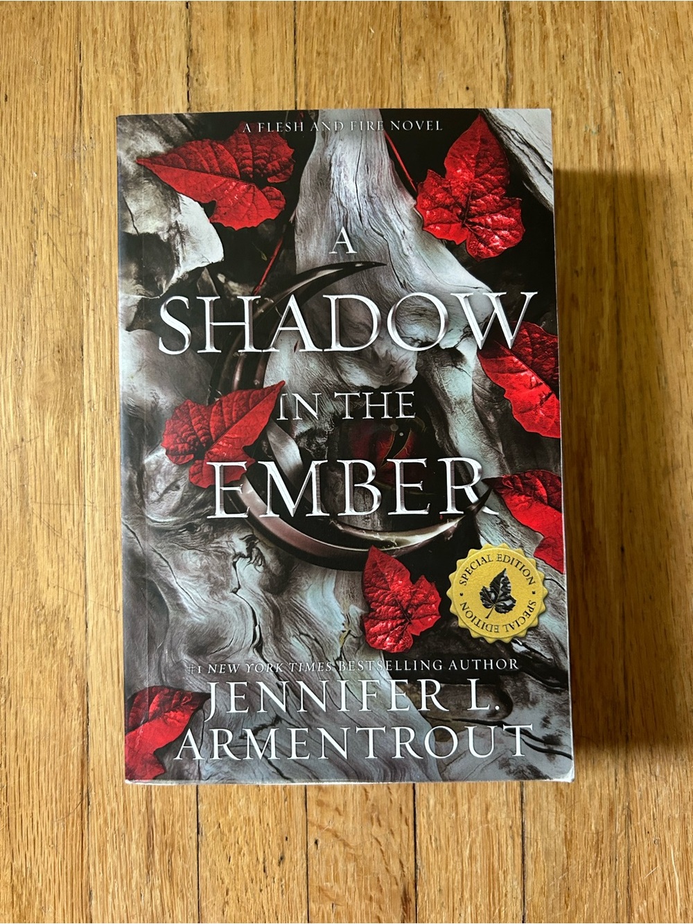 A Shadow in the Ember by Jennifer L. Armentrout - Red & Black Paperback Cover